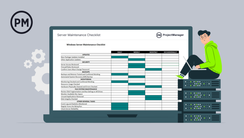 Server Maintenance Checklist Projectmanager