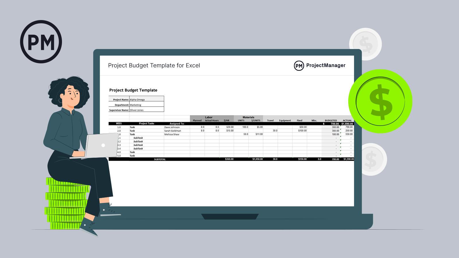 Project Budget Template for Excel (Free Download) - ProjectManager