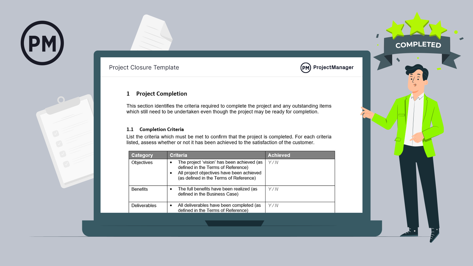 Project Closure Template — ProjectManager