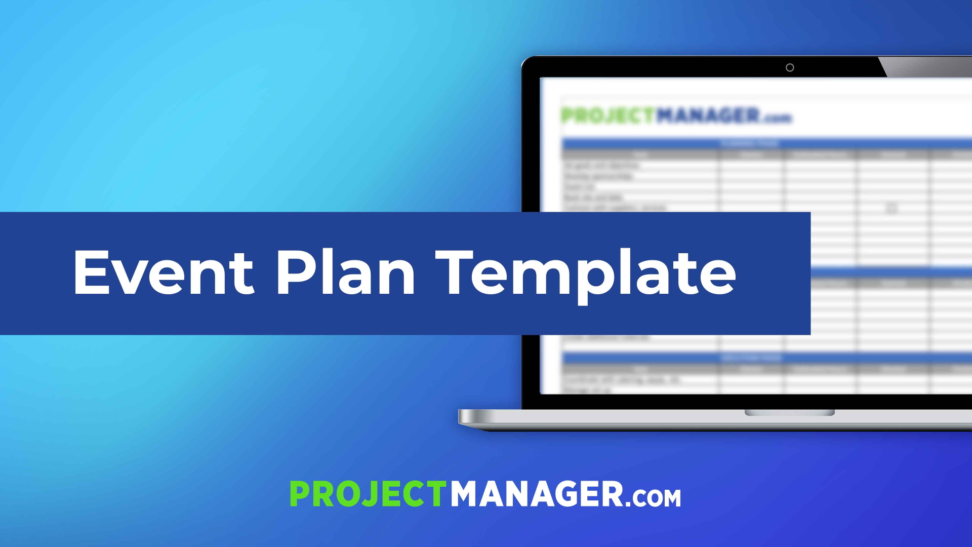 Event Plan Template for Excel (Free Download) - ProjectManager