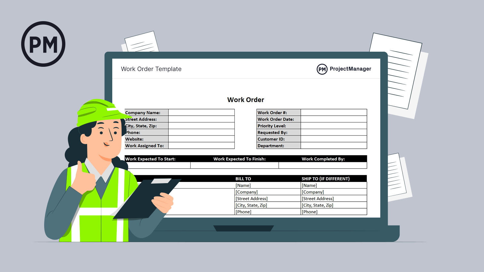 Work Order Template for Excel (Free Download) - ProjectManager