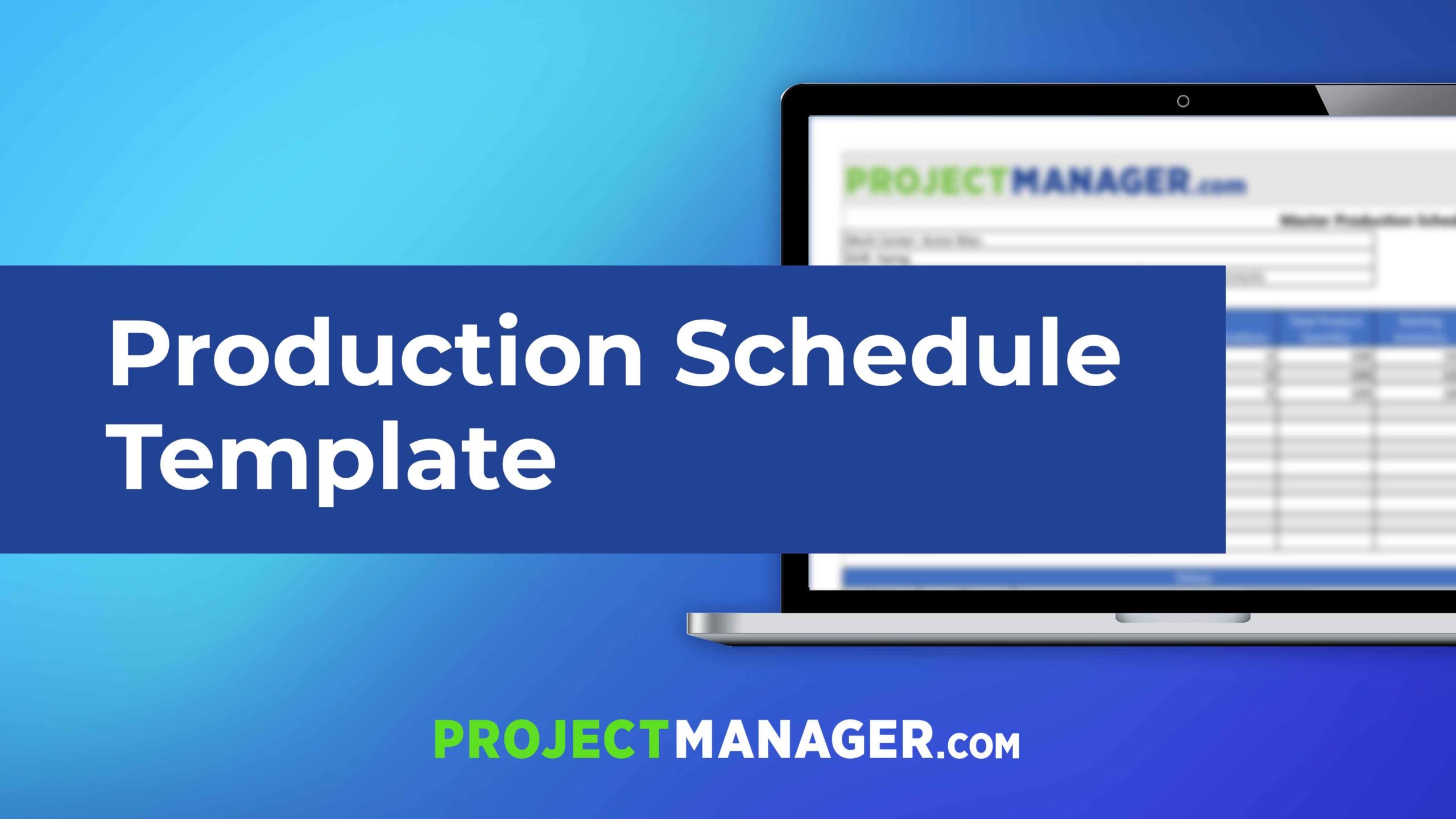 Production Schedule Template for Excel (Free Download)