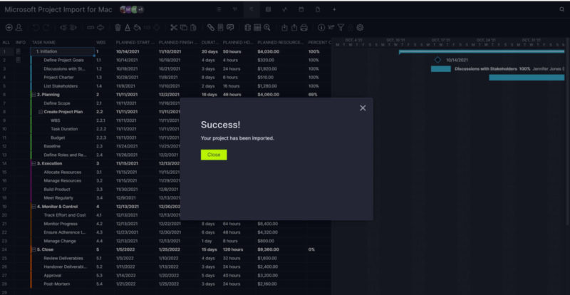 Import Jira Gantt chart