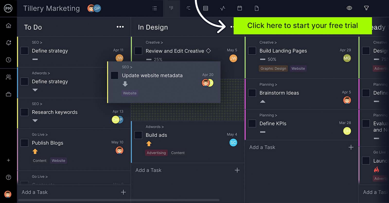 kanban excel template