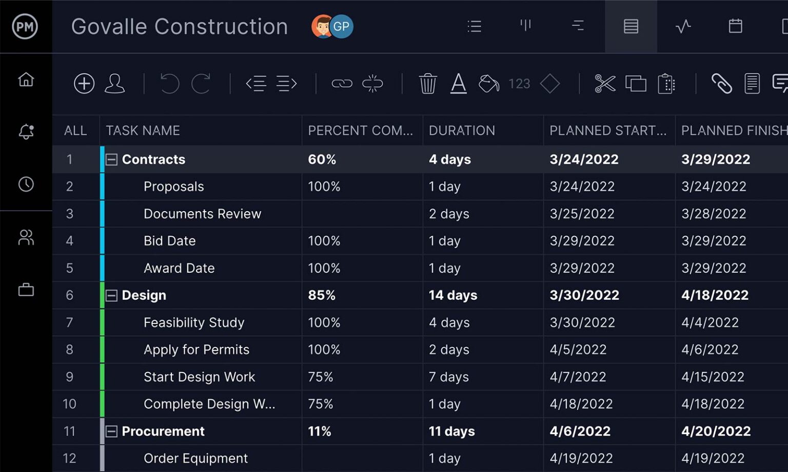 Gantt Chart Maker - Create a Gantt Chart Online - ProjectManager