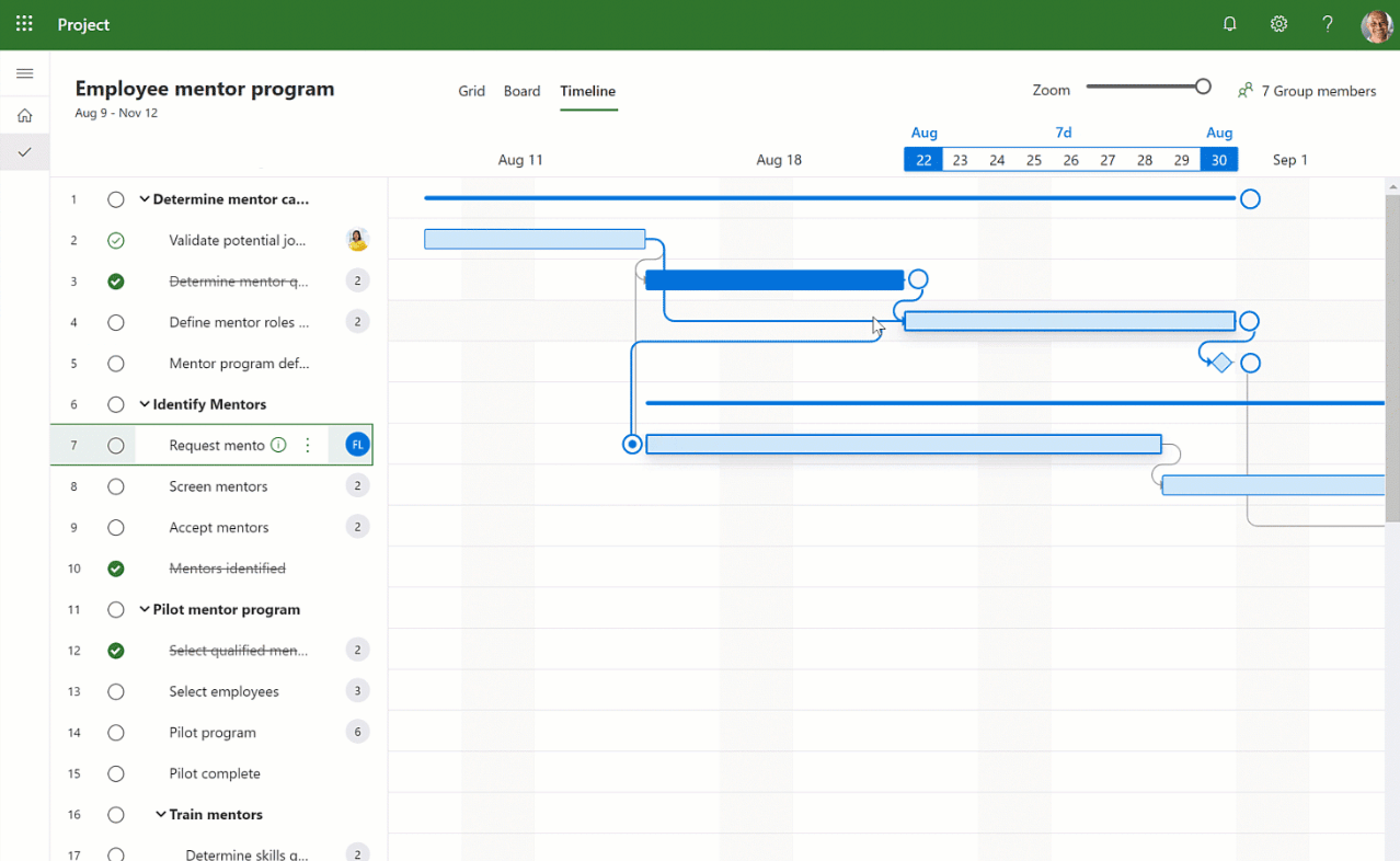 Microsoft Project project management software