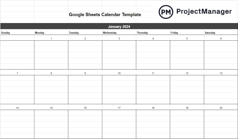 Google Sheets Calendar Template (2024): Manage Business Schedules ...