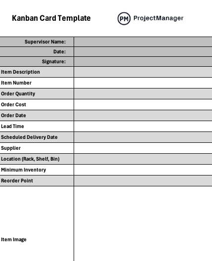 kanban card template