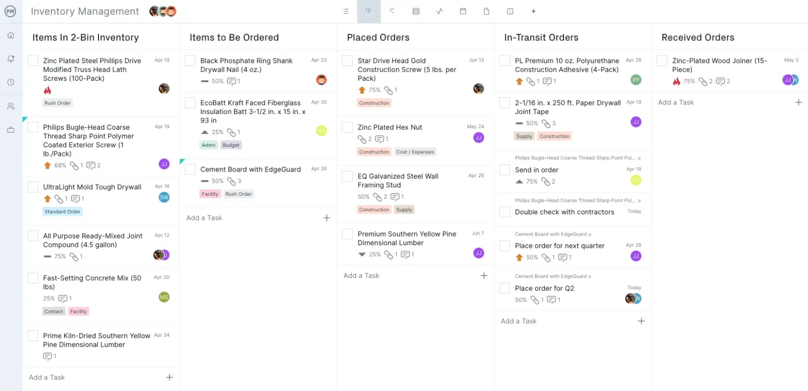 online kanban board software by ProjectManager