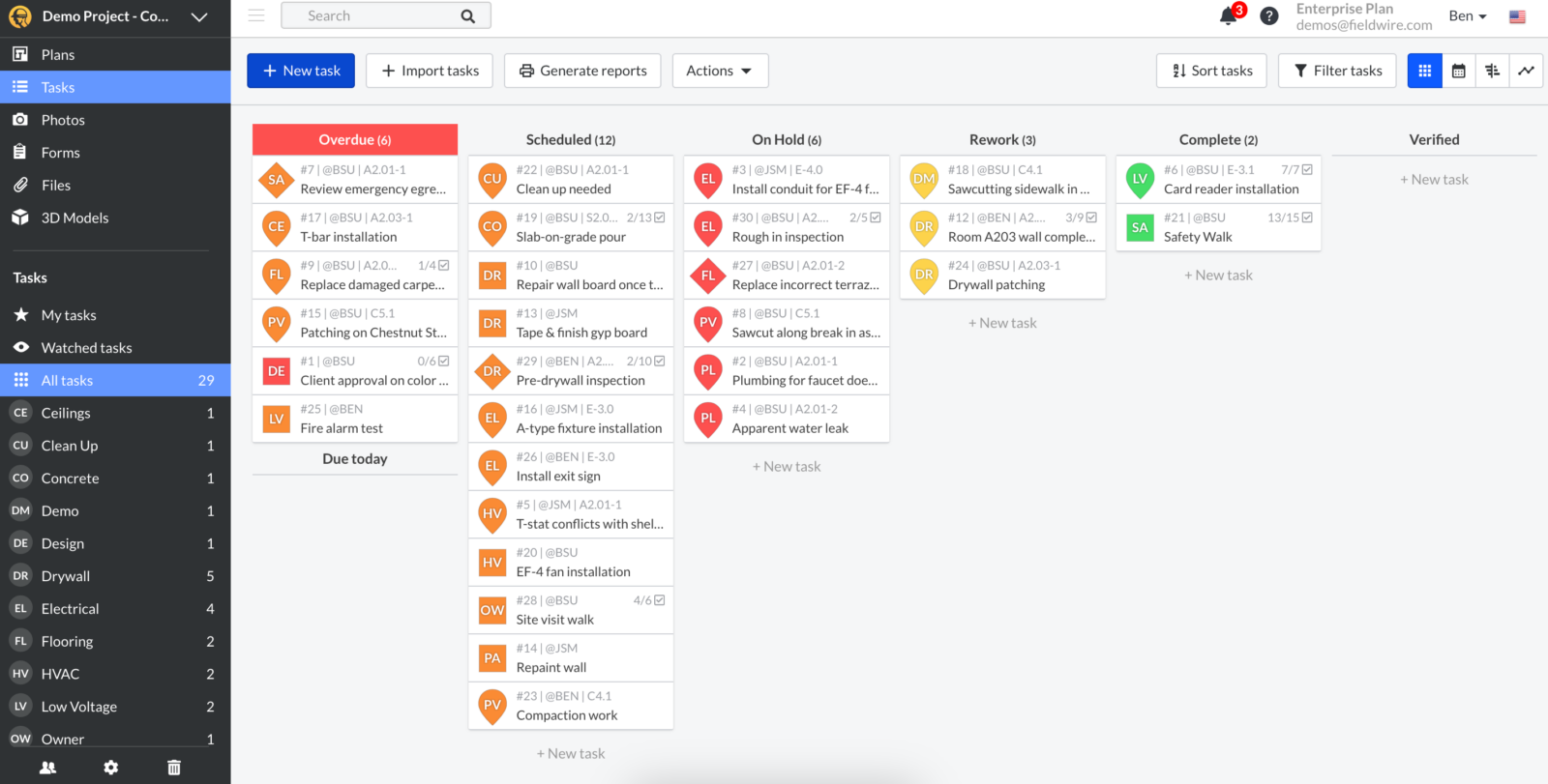 fieldwire, one of the best construction scheduling programs