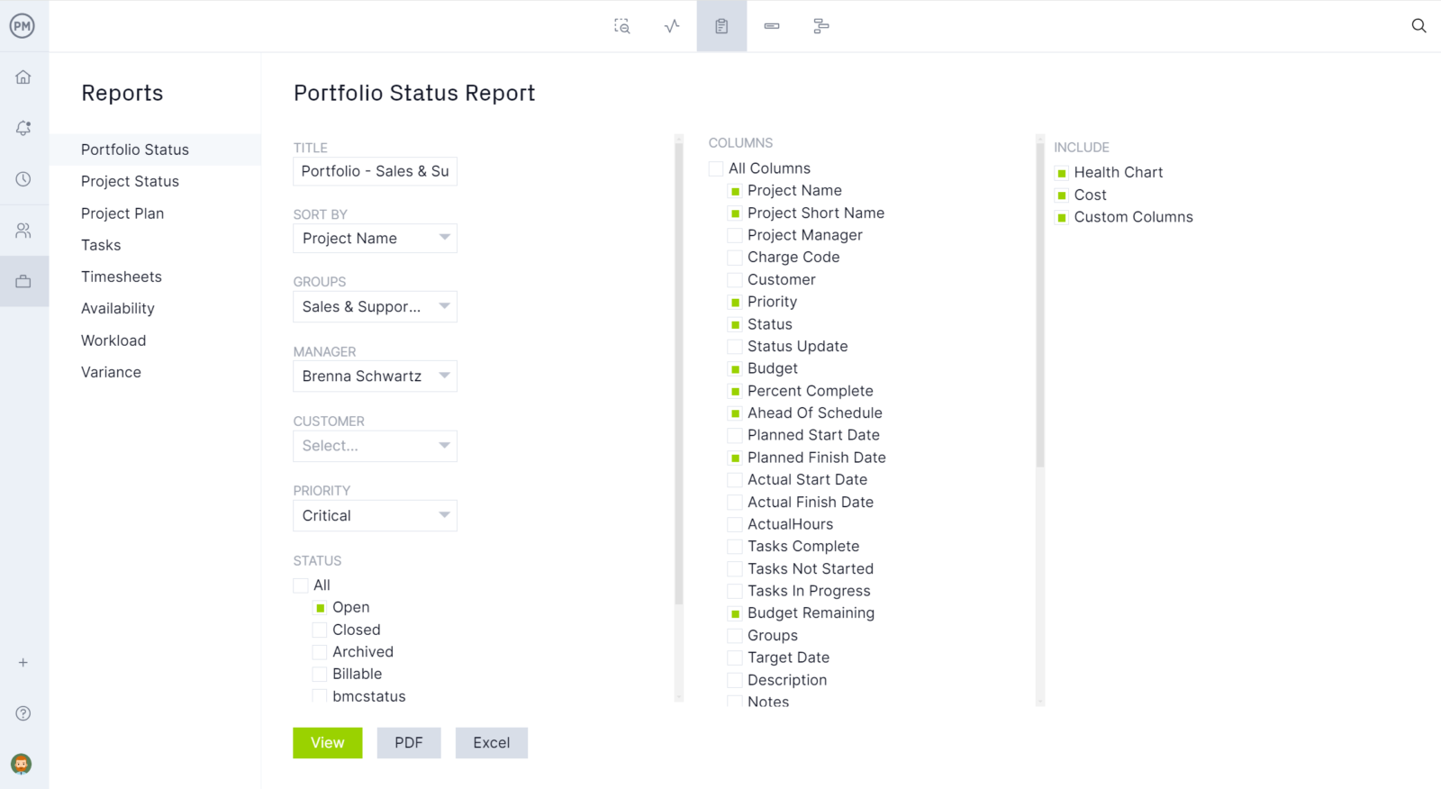 ProjectManager's reports help fast track projects