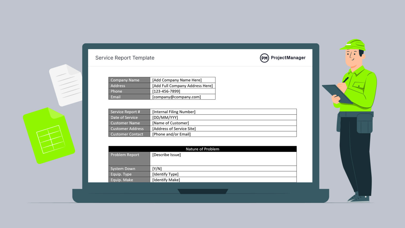 Service Report Template For Word (free Download)