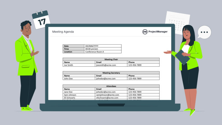 Meeting Agenda Template - ProjectManager