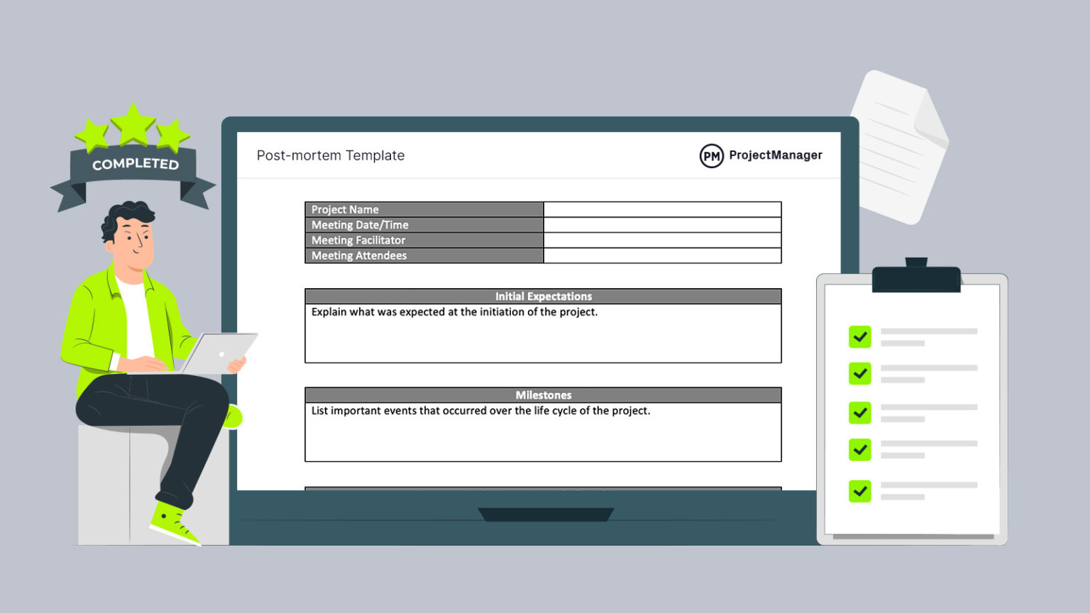 Post-Mortem Template - ProjectManager