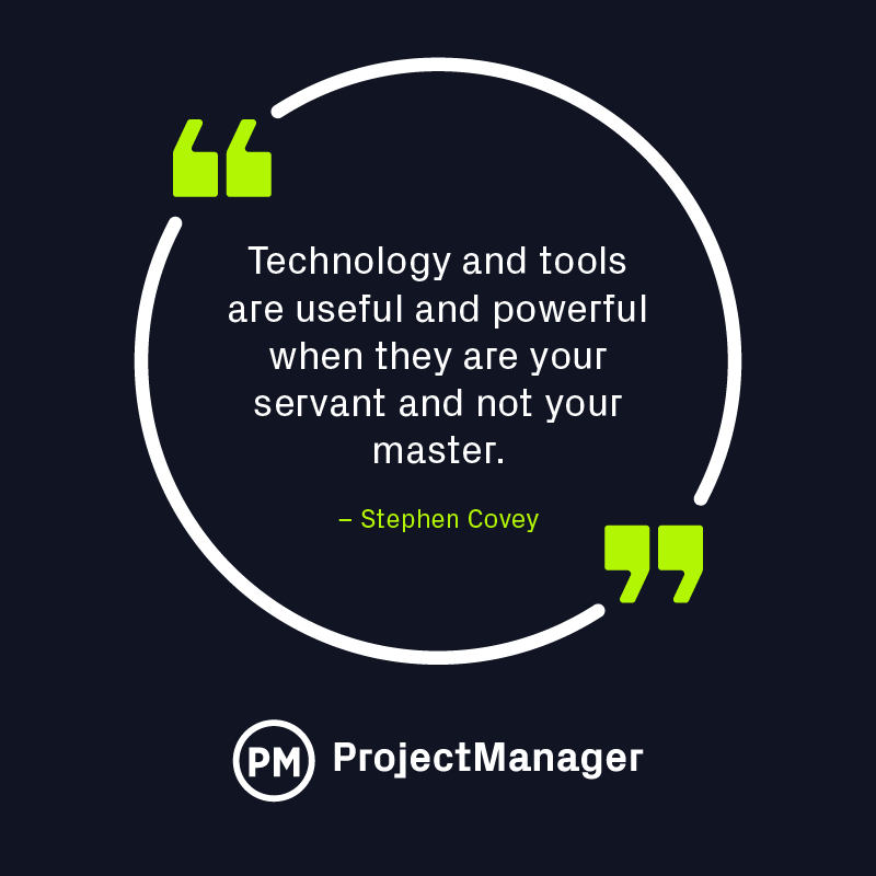 Stephen Covey project management quote