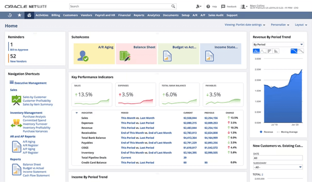 Netsuite screenshot