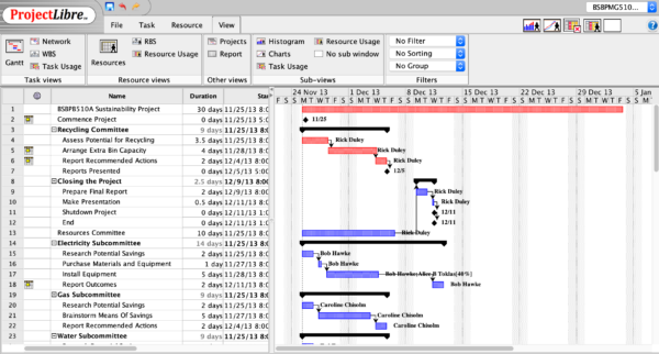 ProjectLibre, an open-source Microsoft Project alternative