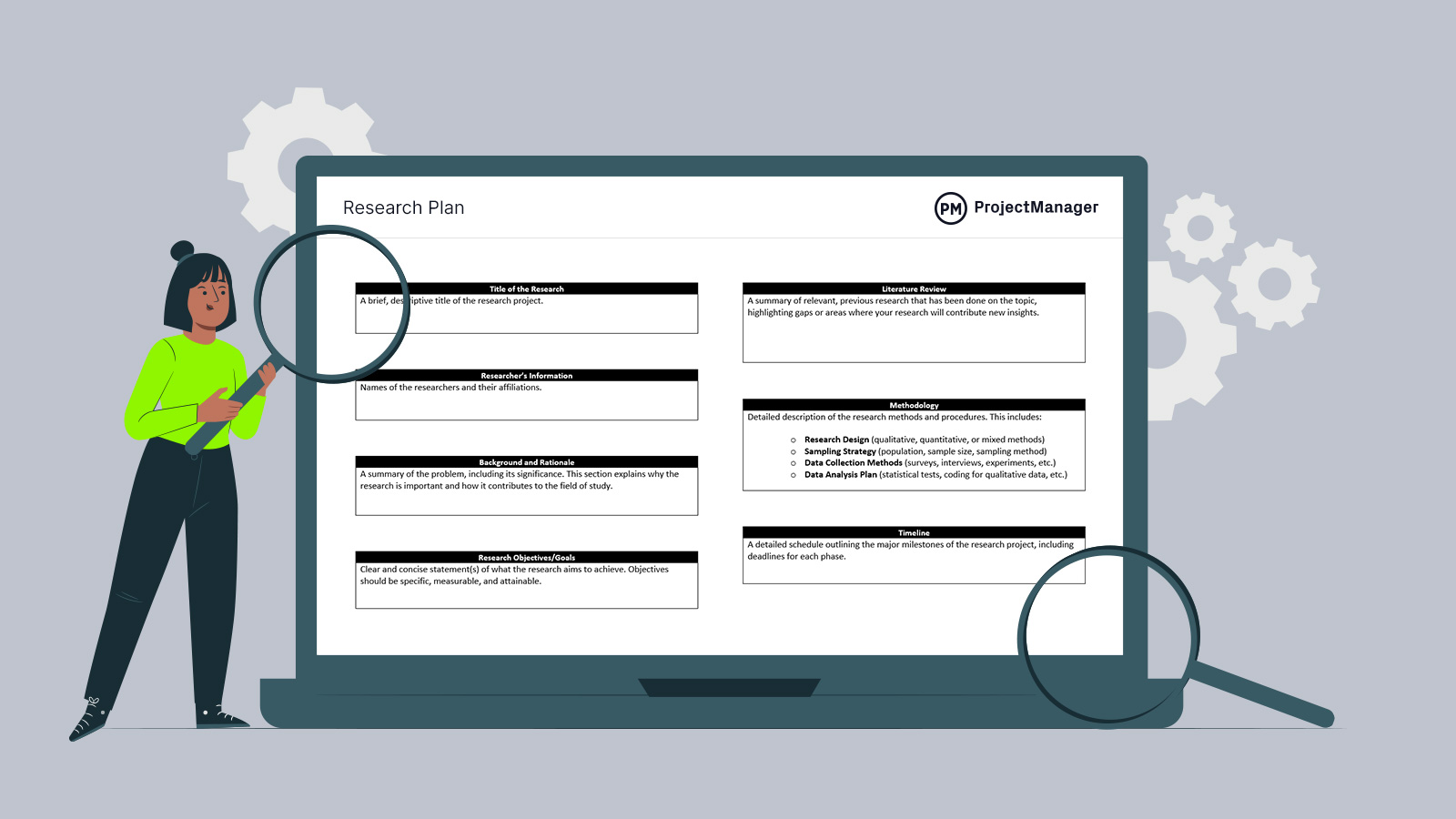 Research plan template for Word