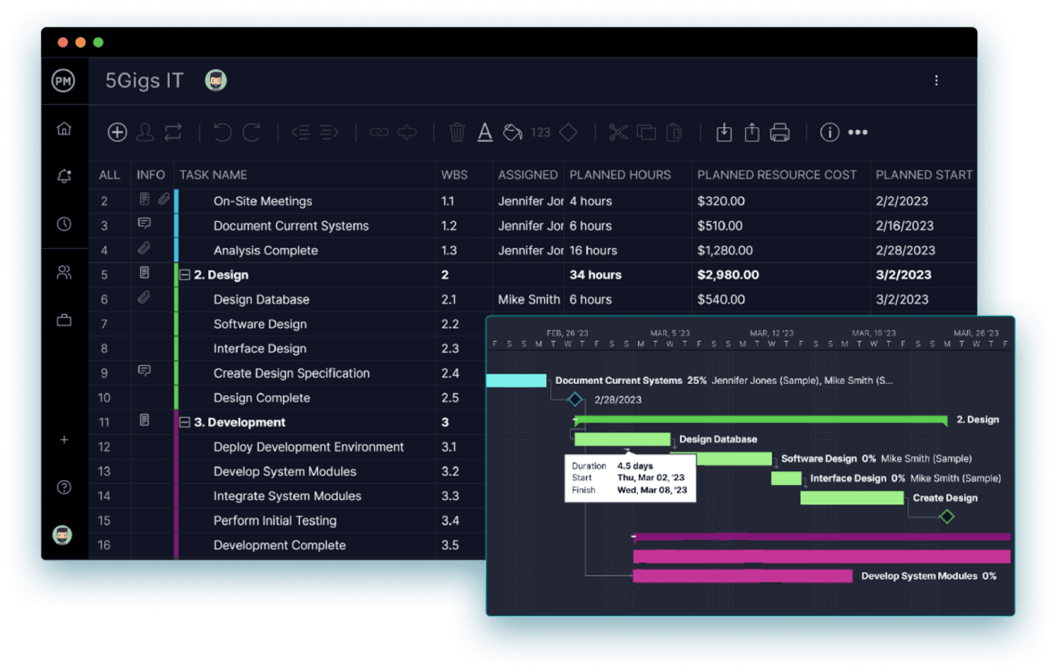 Project timelines image